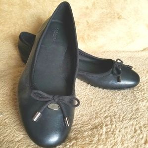 Coach Black Slip on Flats (size 8)